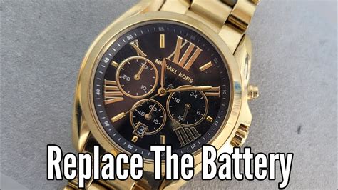 battery change michael kors watch|Michael Kors Watch batteries replacement.